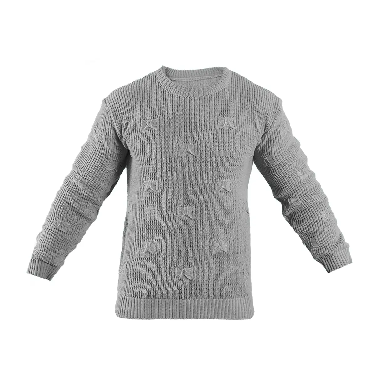 پلیور زاپ دار طوسی مردانه مدلDeta