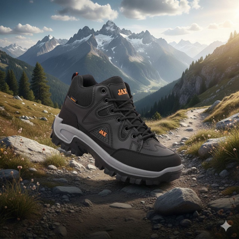 کفش ساقدار مردانه مشکی مدل JAX